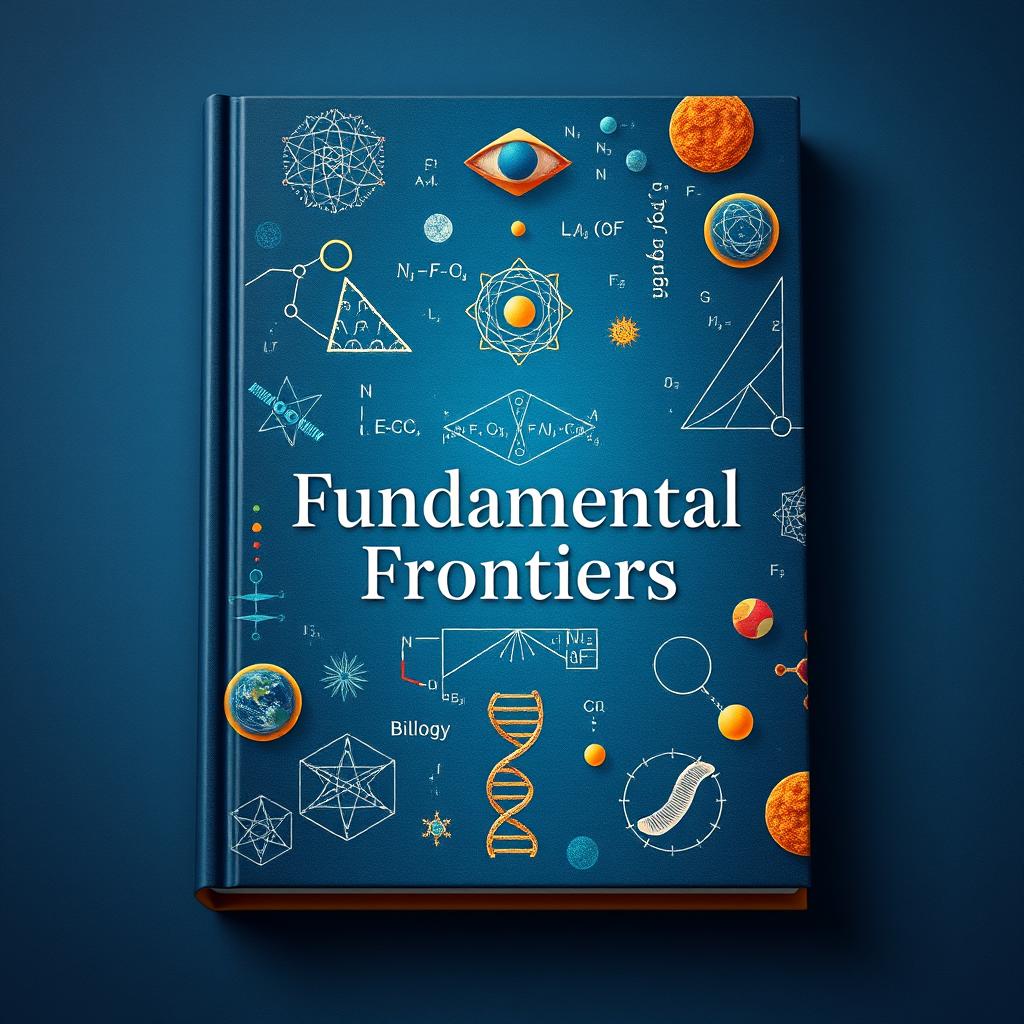 An artistic representation of a scholarly book titled 'Fundamental Frontiers'