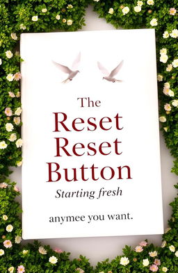 A self-help book cover design featuring a clean white background