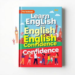 A beautifully designed book cover for an English language textbook