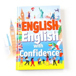 A beautifully designed book cover for an English language textbook