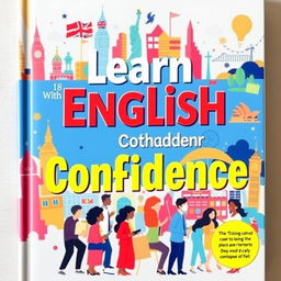 A beautifully designed book cover for an English language textbook