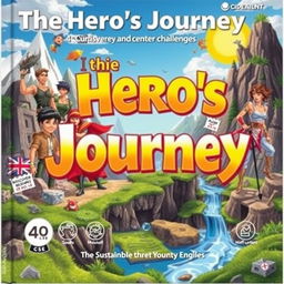 The front cover of a didactic programming book titled 'The Hero's Journey: Discover Your Inner Power' for 4t CSE English students