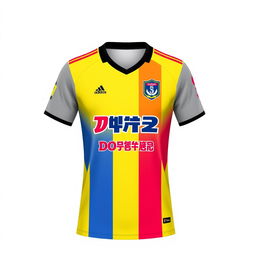 A football jersey design featuring the Doosan 2 logo, crafted from dry-fit material