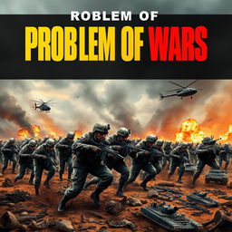 A striking book cover for 'PROBLEM OF WARS'