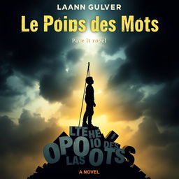 A captivating book cover for a novel titled "Le Poids des Mots", focusing on the theme of bullying