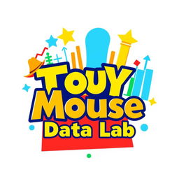 A logo design for an Instagram account named 'Mouse Data Lab', focused on data analytics, metrics, and numbers for Disney Parks worldwide