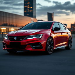 A striking SAAB hatchback concept that draws inspiration from both Porsche design elements and the sporty aesthetic of the VW GTI