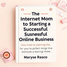 An editable book cover template designed for 'The Internet Mom's Guide to Starting a Successful Online Business'