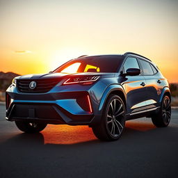 An eye-catching SAAB SUV concept that combines the sleek, aggressive design features of Porsche and the bold aesthetics of the Lamborghini Aventador