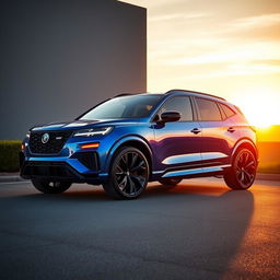 An eye-catching SAAB SUV concept that combines the sleek, aggressive design features of Porsche and the bold aesthetics of the Lamborghini Aventador