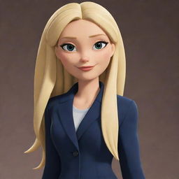 Chloe Bourgeois, as seen in the animated series, characterized by her signature blonde hair and stylish ensemble.