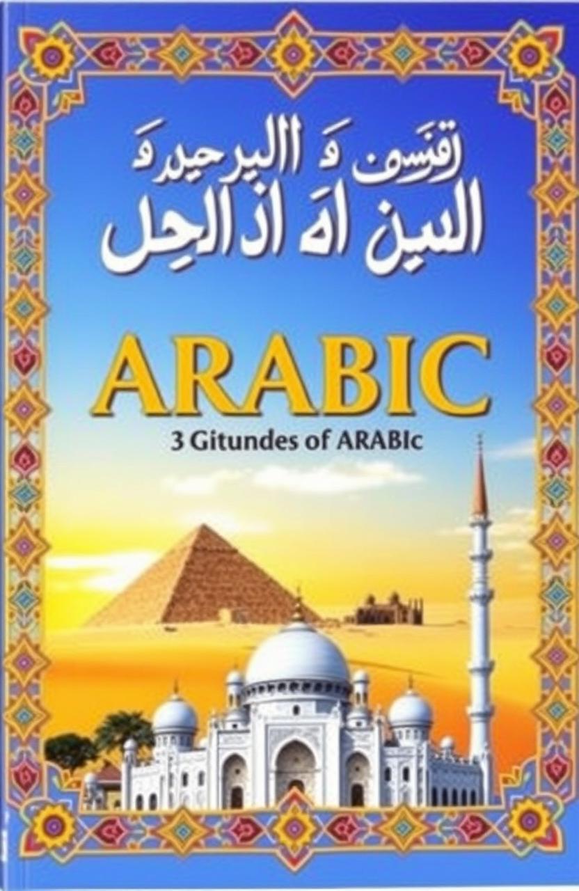 A visually appealing cover for an Arabic grammar book