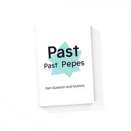 A modern and minimalist cover design for a past paper book