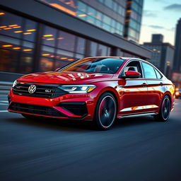 An incredible 2028 Volkswagen Jetta GLI, showcasing its sleek and modern design with a sporty silhouette