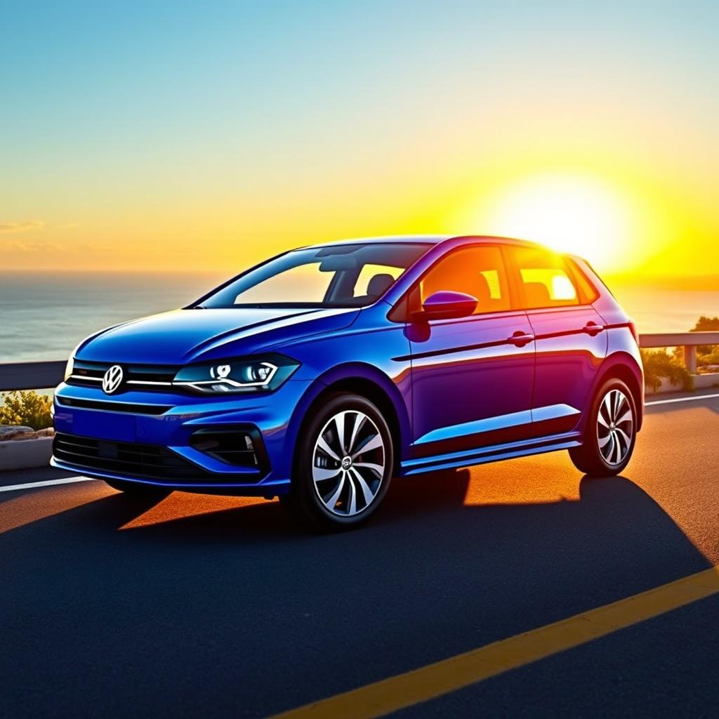 An incredible 2028 Volkswagen Polo GTS, featuring a compact and sporty design that emphasizes bold lines and a dynamic stance