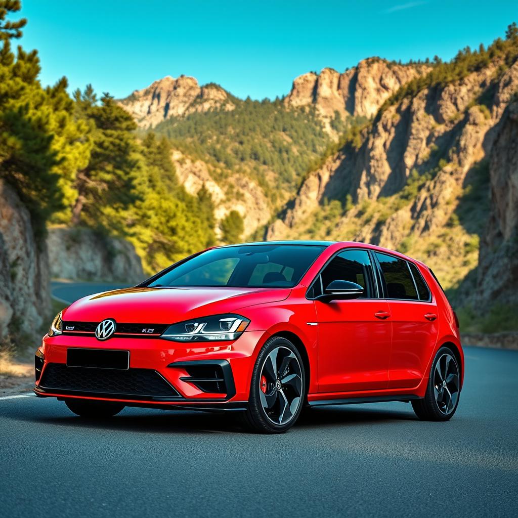 An incredible 2028 Volkswagen Golf GTI, featuring a sporty and aggressive exterior design