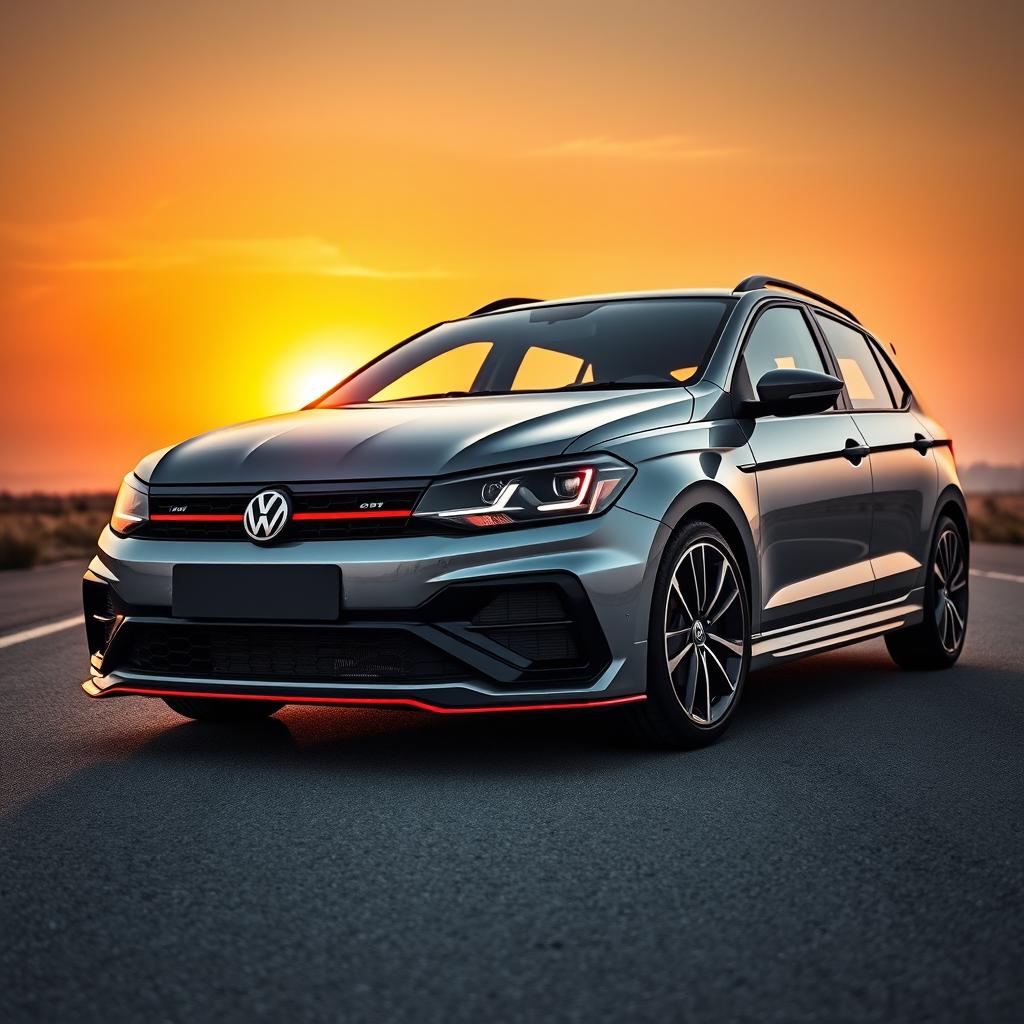 An incredible 2028 Volkswagen Gol GTSI, featuring a modern yet sporty design that captures the essence of performance