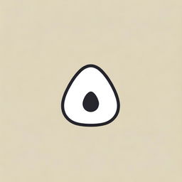 Design a professional and minimalistic logo, featuring a stylish representation of an onigiri (Japanese rice ball), for a store selling them. Add the Japanese kanji for 'delicious' (美味しい) to enhance its authenticity.