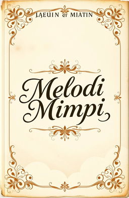 A book cover titled 'Melodi Mimpi' featuring a vintage and slightly old-fashioned design