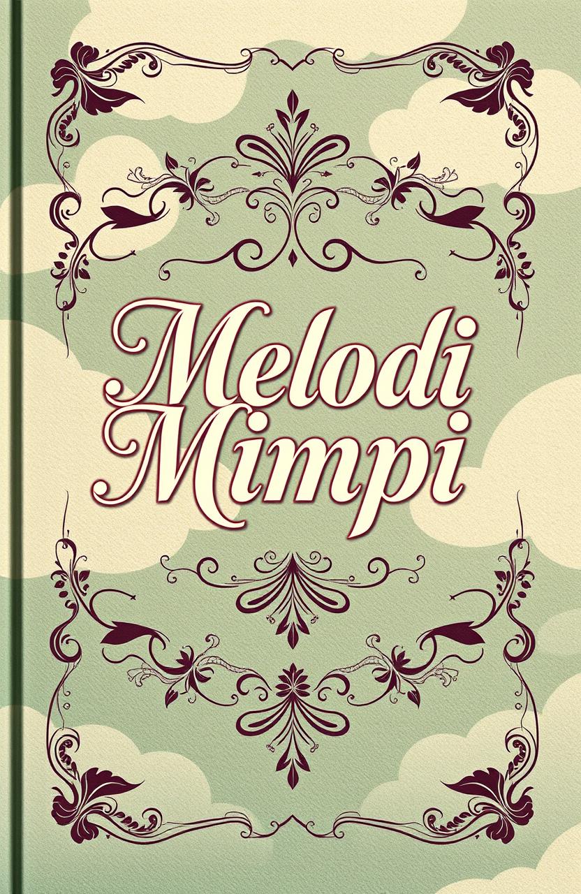 A book cover titled 'Melodi Mimpi' featuring a vintage and slightly old-fashioned design