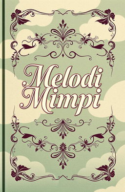 A book cover titled 'Melodi Mimpi' featuring a vintage and slightly old-fashioned design