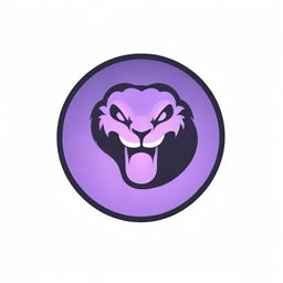 An intense logo design featuring a coiling viper, highlighted by a demonic purple glow. Imbued with a sinister energy, the logo merges the venomous aura of the snake with the menacing allure of a demon, creating a truly captivating emblem.