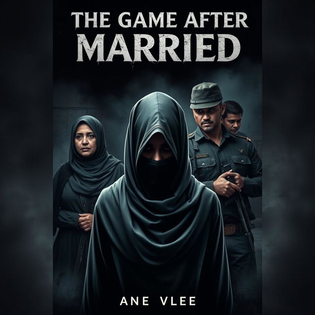 A chilling book cover for the horror novel 'The Game After Married