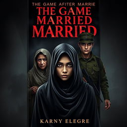 A chilling book cover for the horror novel 'The Game After Married