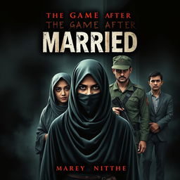 A chilling book cover for the horror novel 'The Game After Married