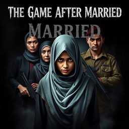 A chilling book cover for the horror novel 'The Game After Married