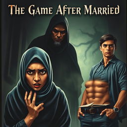 A chilling cover for a horror novel titled 'The Game After Married