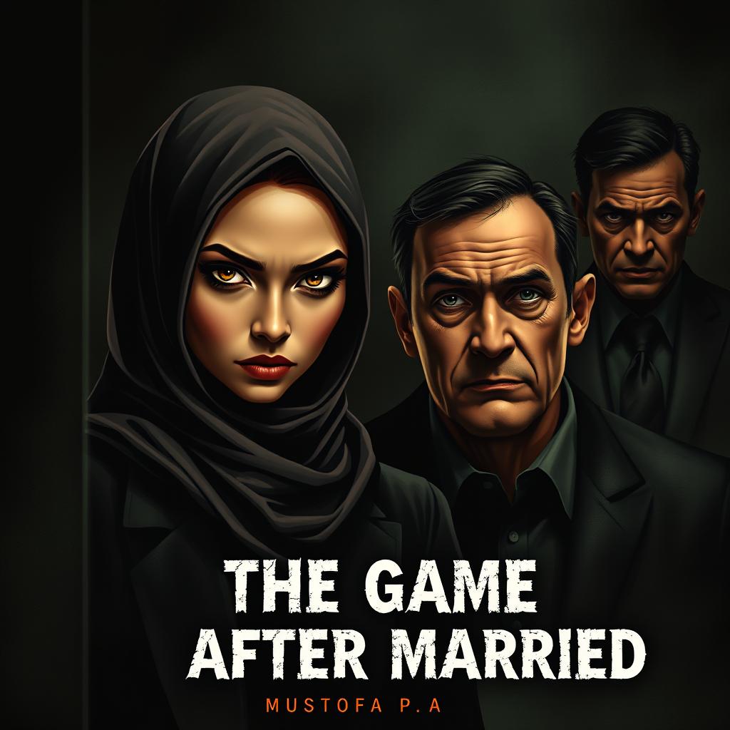 A chilling cover for the horror novel "The Game After Married" by Mustofa P