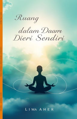 A visually striking book cover design for a story titled "Ruang Aman Dalam Diri Sendiri"