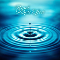 A captivating book cover design for 'Ripple Effect'