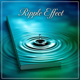 A captivating book cover design for 'Ripple Effect'