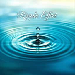 A captivating book cover design for 'Ripple Effect'