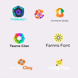 Creative and modern logo designs featuring various styles such as minimalistic, abstract, and geometric elements