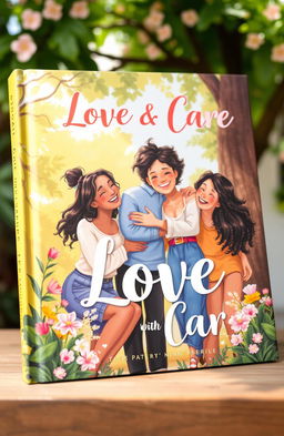 A beautifully illustrated book cover depicting a warm scene of love and care among diverse individuals