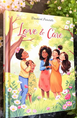 A beautifully illustrated book cover depicting a warm scene of love and care among diverse individuals