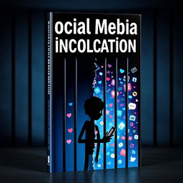 A striking book cover featuring a bold and dynamic design that symbolizes the theme of social media and incarceration