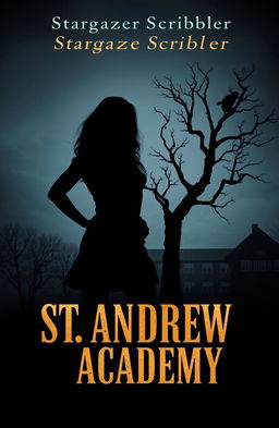 A dramatic book cover featuring a silhouette of a strong, confident woman named Rowan standing defiantly, illuminated by a spotlight against a dark background