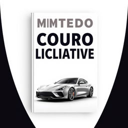 An ebook cover design featuring a sleek, modern car prominently displayed at the bottom