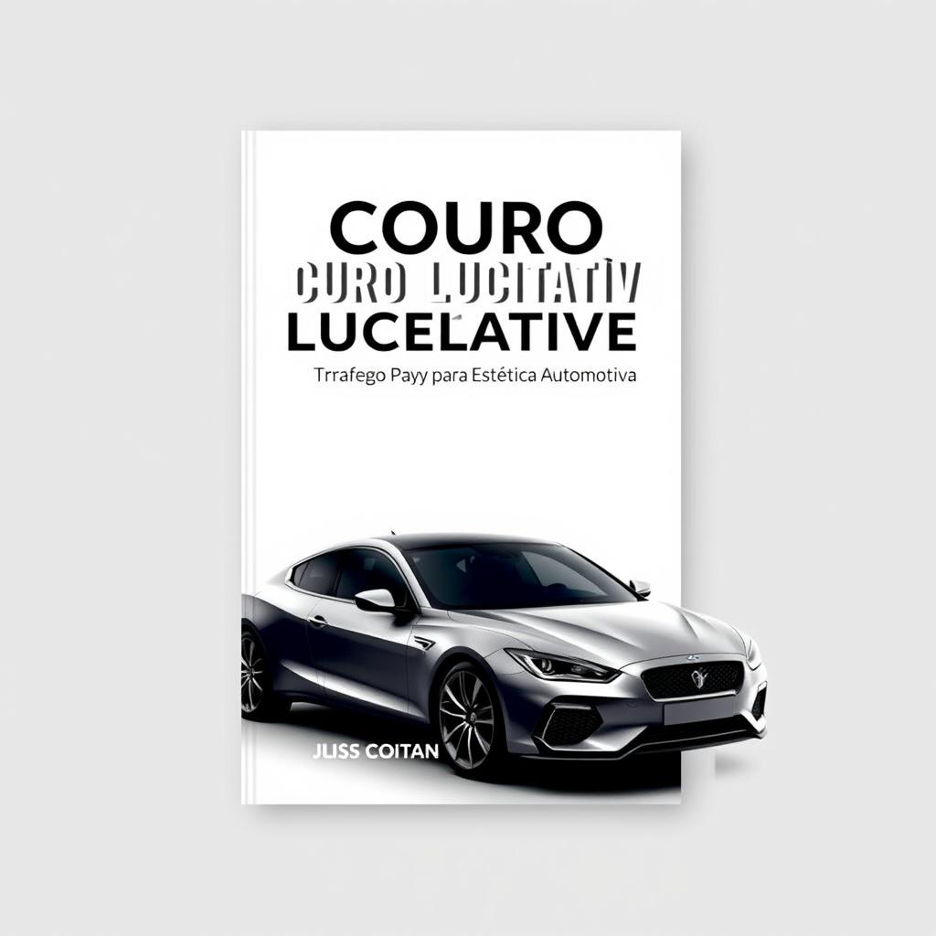 An ebook cover design featuring a sleek, modern car prominently displayed at the bottom