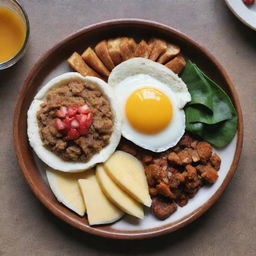 Visualize a frugal yet nutritious breakfast that is worth around 1000 Indonesian Rupiah