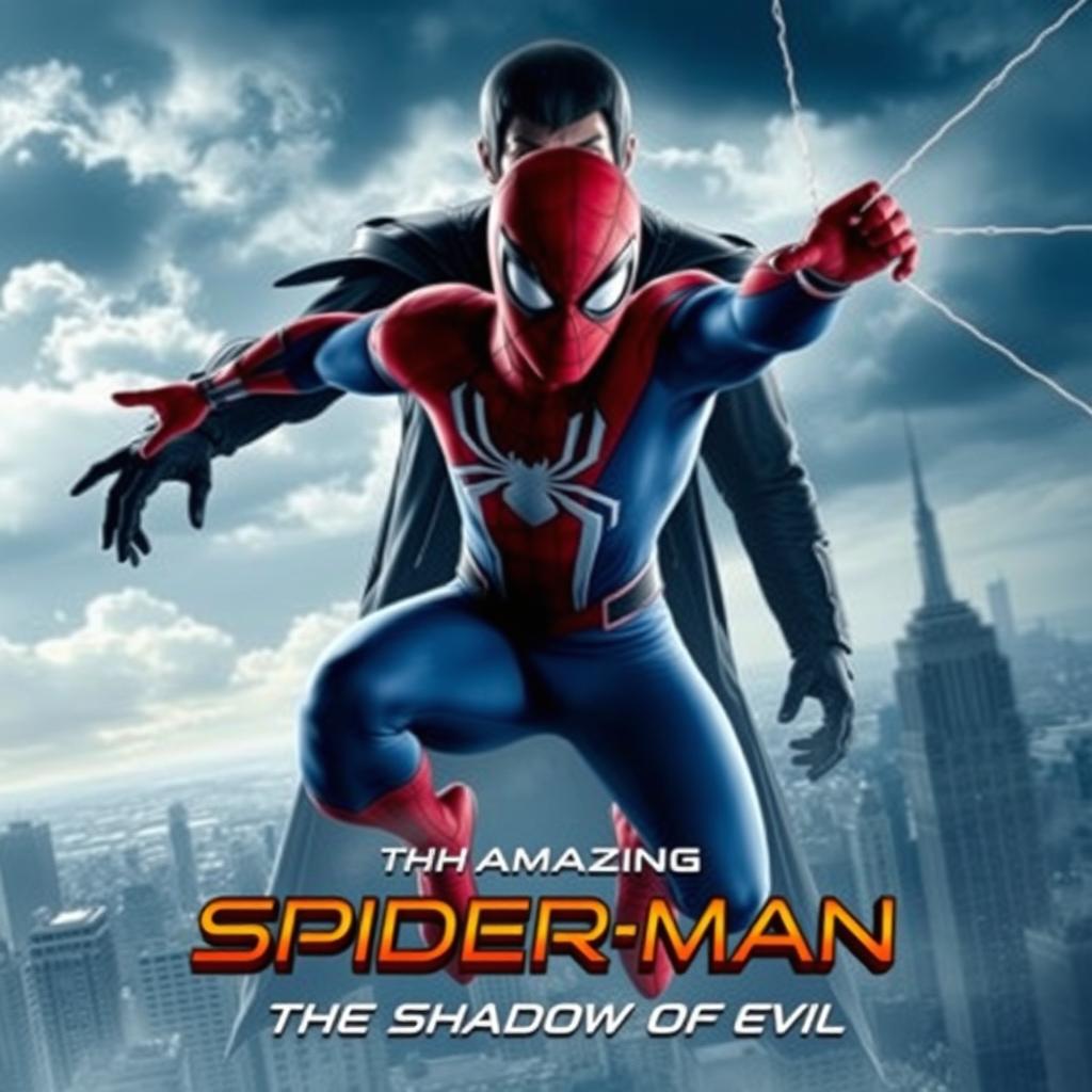 A movie poster for "Spider-Man: The Shadow of Evil" inspired by The Amazing Spider-Man film