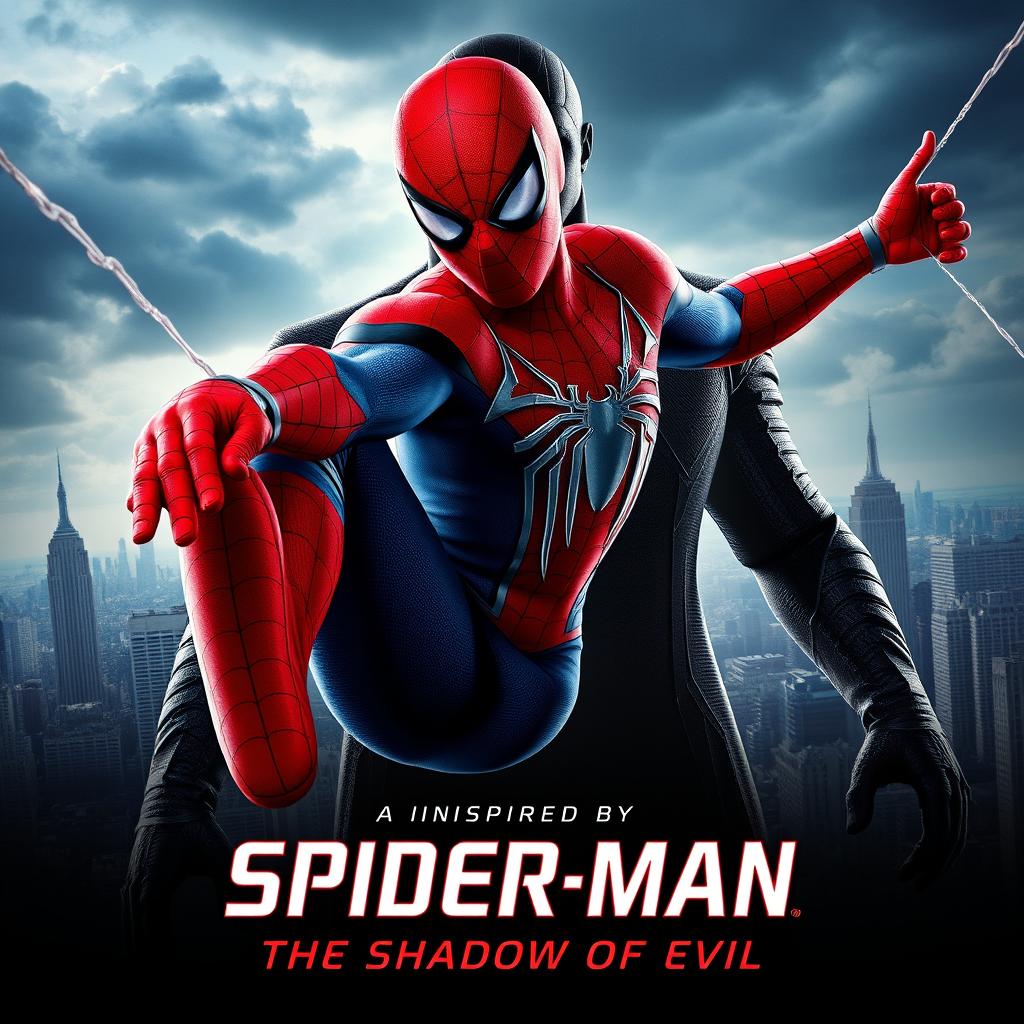 A movie poster for "Spider-Man: The Shadow of Evil" inspired by The Amazing Spider-Man film