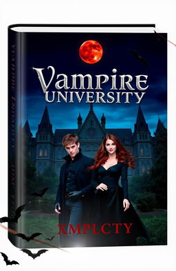 A captivating book cover design for 'Vampire University' by XMPLCTY