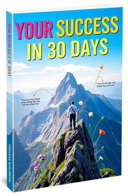 A vibrant and inspiring book cover titled 'Your Success in 30 Days', authored by the user