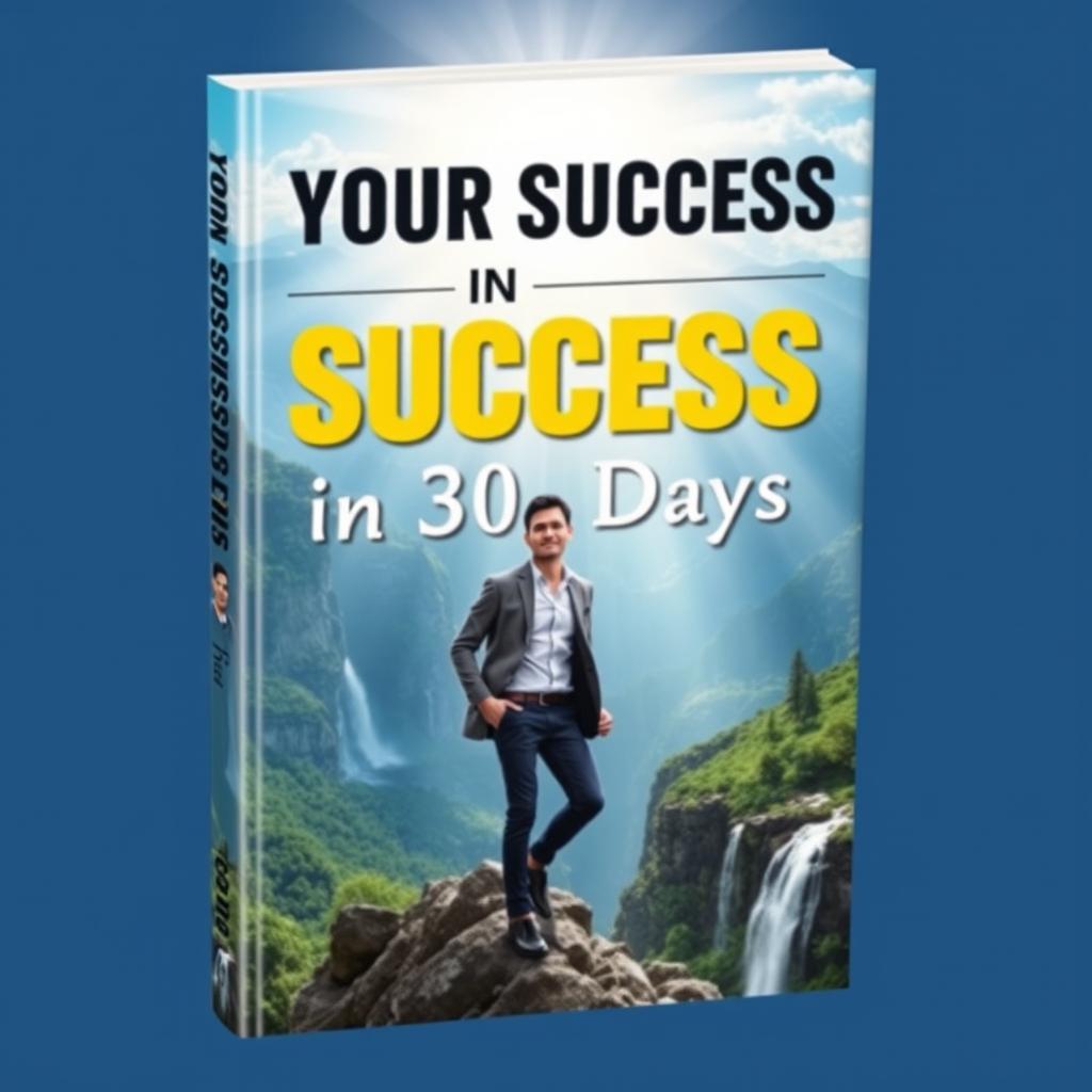 A captivating and motivational book cover titled 'Your Success in 30 Days', authored by the user