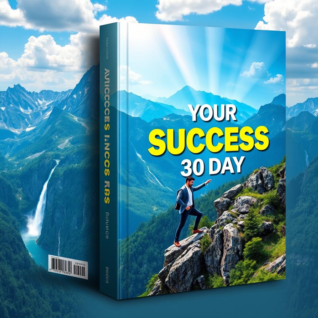 A captivating and motivational book cover titled 'Your Success in 30 Days', authored by the user